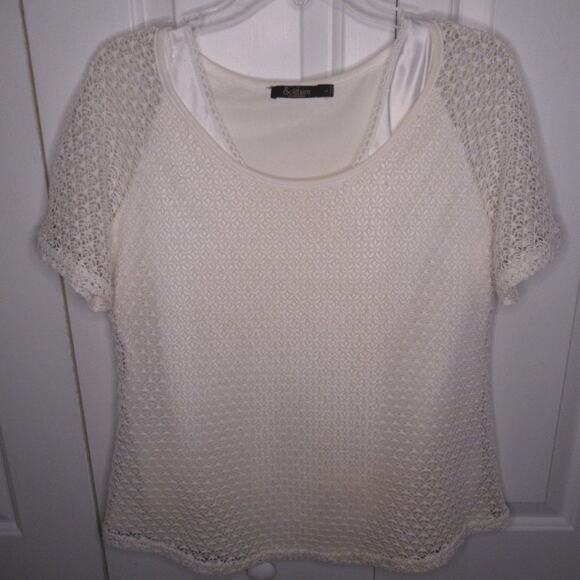 Solitaire Tops - Solitaire By Ravi Khosla White lace blouse